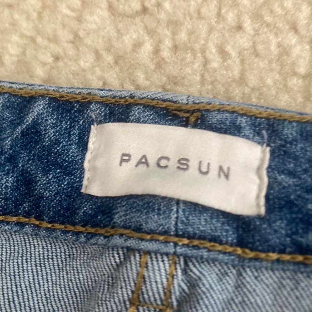 PacSun Blue High Rise Distressed Denim - Picture 4 of 4